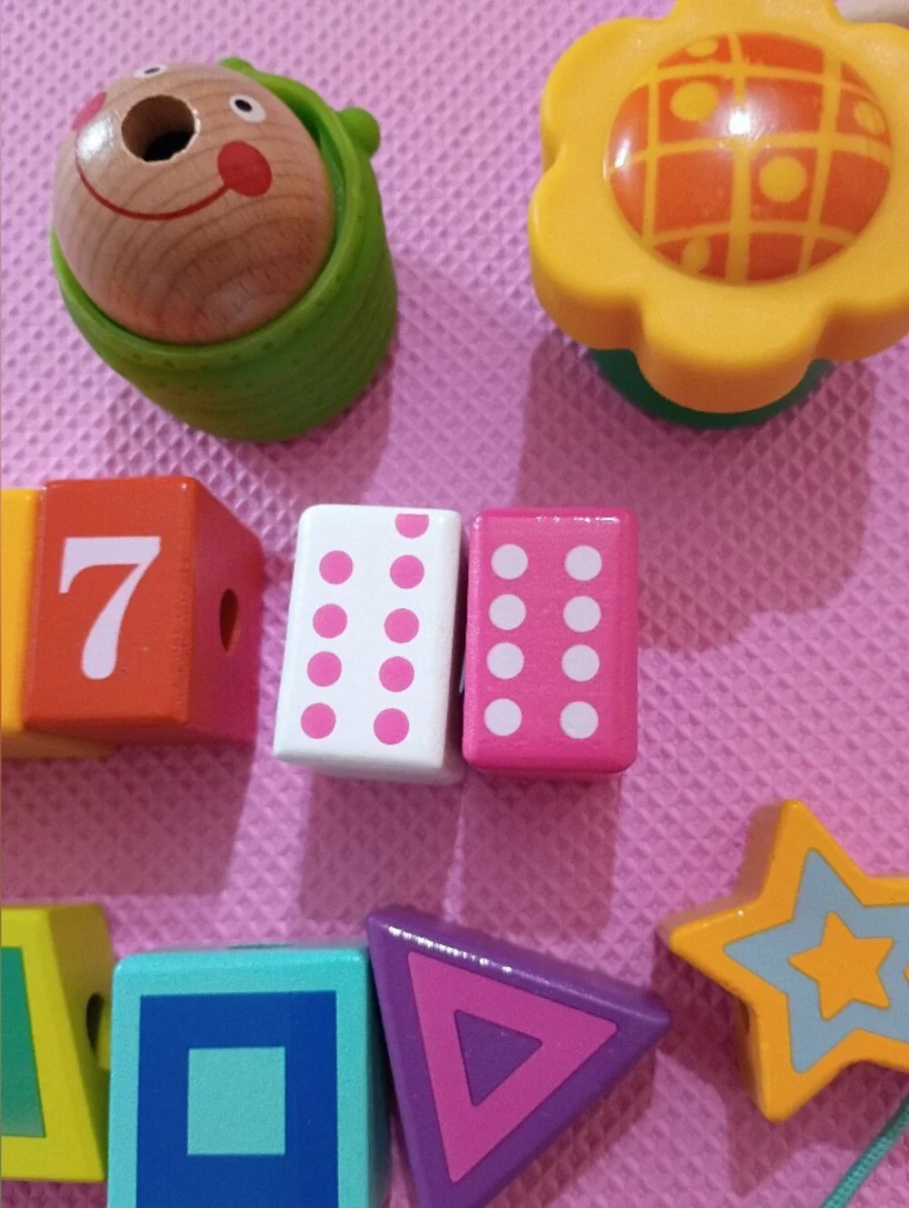Colorful Number & Shape Learning Lacing Set - Picture 3 of 3